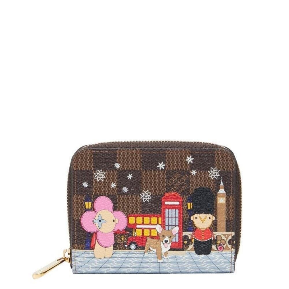 Louis Vuitton Damier Ebene Vivienne Zippy Coin Purse Multicolor